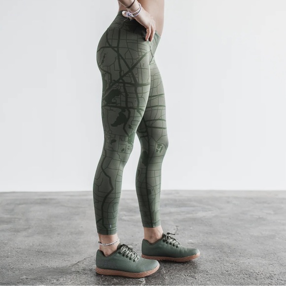 NOBULL Pants & Jumpsuits Womens 78 Mid Rise Nobull Madison Army